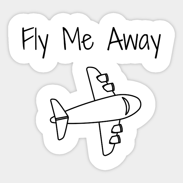 Fly Me Away Sticker by Winey Parent